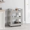 816820 vidaXL Kitchen Trolley Concrete Grey 60x45x80 Cm Engineered Wood