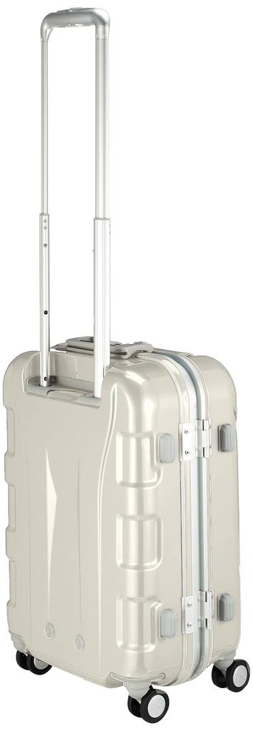 Hard 55 Pearl White [A.L.I.] Suitcase, Carry, KABUKI, Carry-on, 34L, Cm, 3.6kg,