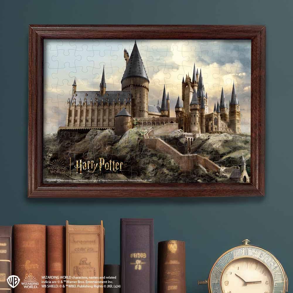 Tenyo [Made In Japan] 108-Piece Jigsaw Puzzle Harry Potter Hogwarts Castle (18.2x25.7cm) B-108-832, Includes Glue, Spatula, and Service Card