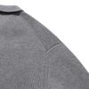 LEDEPT Cashmere Blending Hacci Button Collar Knit [Gray]