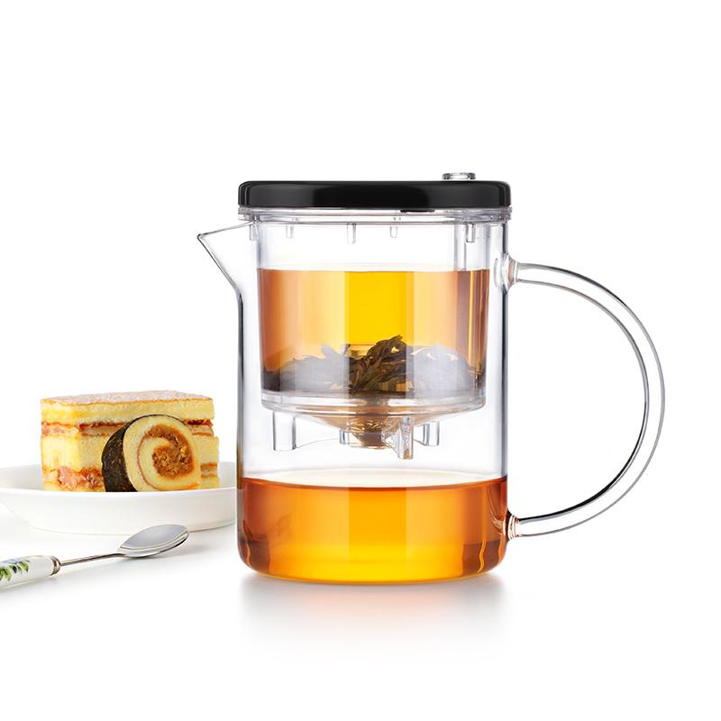 SAMADOYO Elegant Cup Insulation Separation Bubble Teapot Heat-resistant Glass Teapot Simple Filter Tea Cup