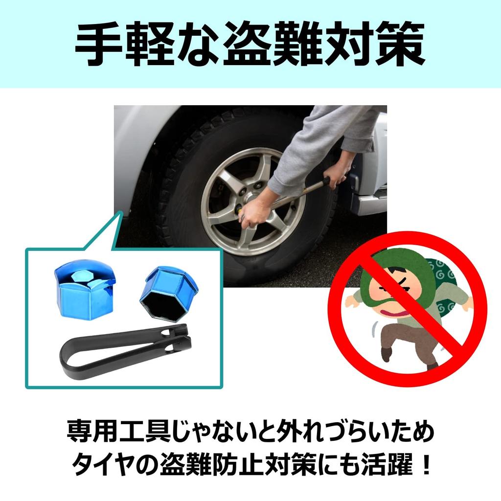 CHIFONE Bolt Cap, Colorful Car Tire Wheel Nut Cover, Universal Use, Red, Blue, Glossy,