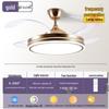 2026 Modern Invisible Ceiling Fan Light Chandelier for Dining, Living Room, Bedroom