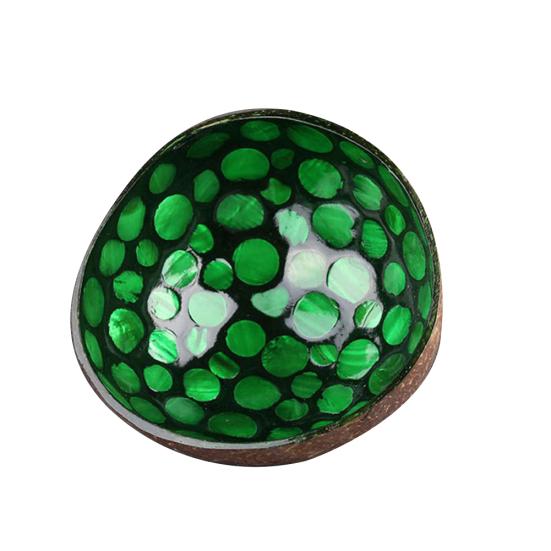 Natural Coconut Shell Round Patch Salad Noodles Rice Bowl Handicraft Decoration