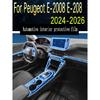 For Peugeot E-2008 E-208 (2024-2026)Gearbox Panel Navigation Automotive Interior Screen Protective Film TPU Anti-Scratch Sticker