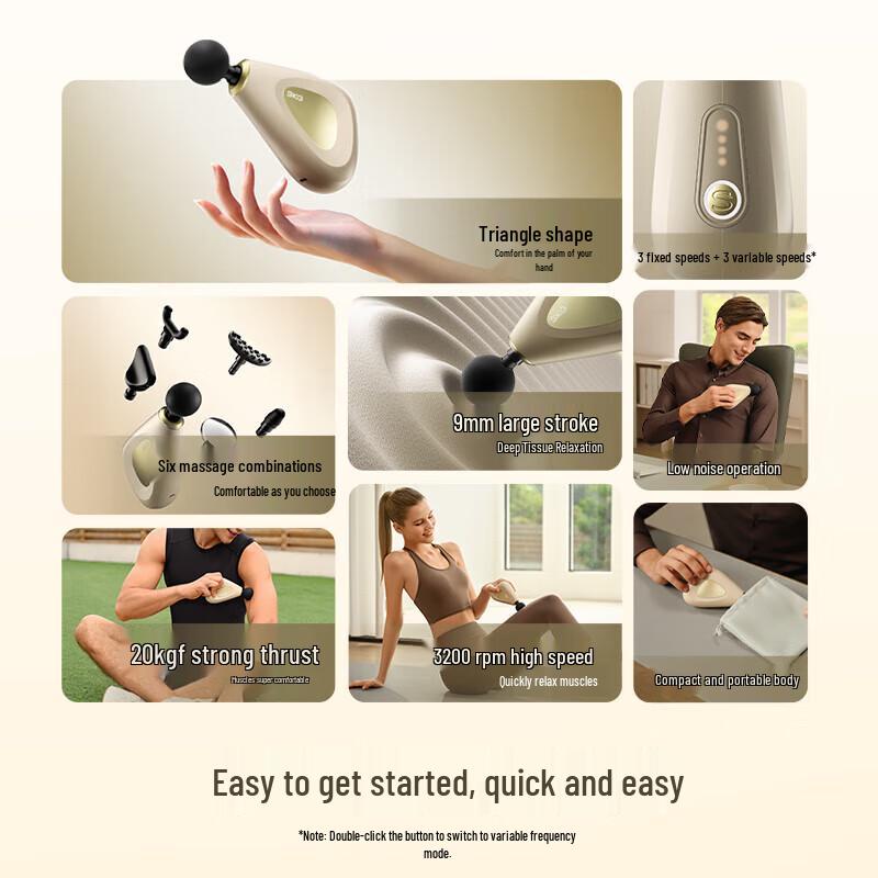 SKG F3-3 Mini Massage Gun CN plug (adapter included)