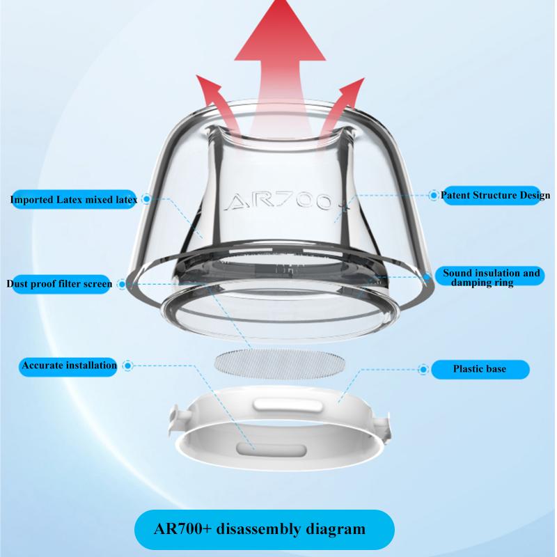 2025Latex Ear Tips for AirPods Pro Anti-slip Ear Tips Dustproof Anti-allergic Ear Plugs for AirPods Pro 2 Silicone Eartips Cover