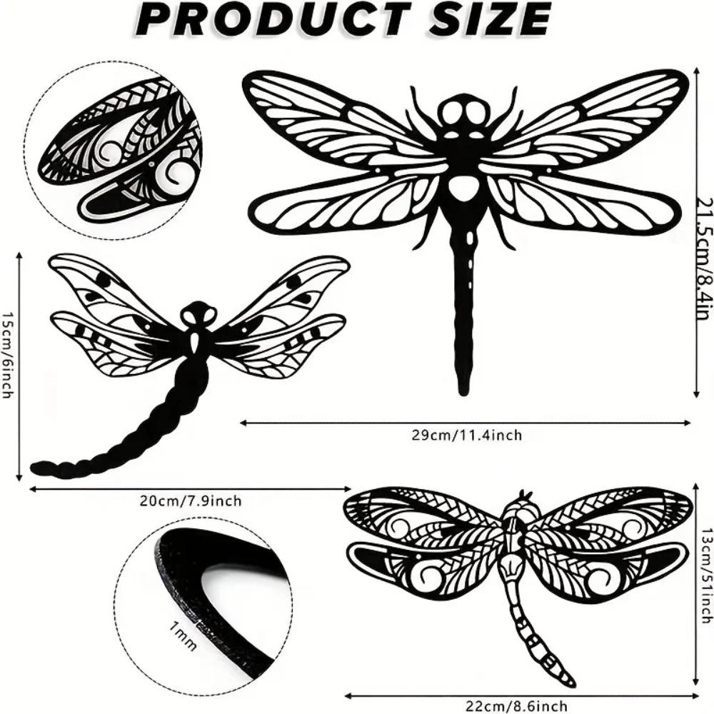1 шт. Металлическое настенное украшение «Стрекоза» — художественное украшение для любой — фото 9