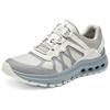 Skechers Passo Fluido Confortevoli Versatili Durevoli Traspiranti Scarpe Funzionali Basse da Esterno Scarpe da Donna Grigio Chiaro 180152-OWGR