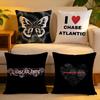 Cushion Cover Linen SkinFriendly Soft Decorative Case for Sofa Home Decor Rock Fashion Band Chase Atlantic Pillow Cover