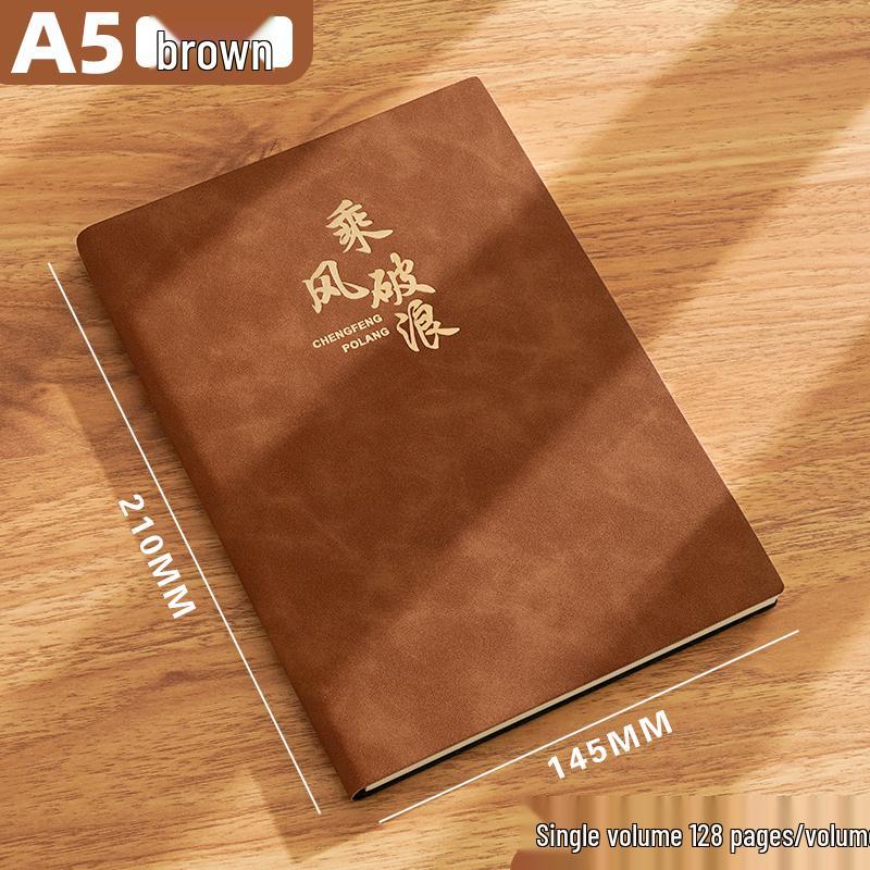 2025 A5 Business Notebook: Soft Leather Travel & Work Diary