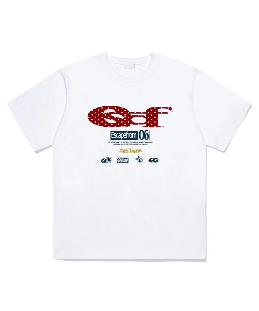 Y2k Tshirts Tops Casual Summer Fashion Classic Letter Logo Versatile Loose Comfort Shortsleeved Print Cotton Tshirt Unisex