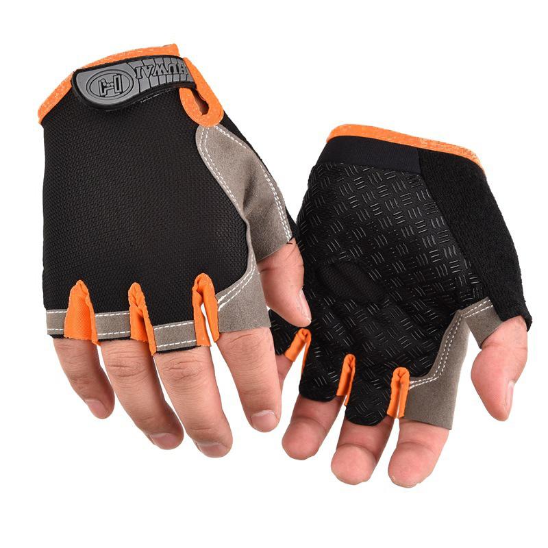 Weightlifti Gym Gloves Fitness Training Fingerless Men Women Bodybuilding Exercise Sports Gloves Cycling Anti Slip Breathable
