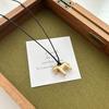 Cartoon Funny Horse Smooth Surface Flower Metallic Pendant Necklaces for Women Long Adjustable Wax Rope Chain Chokers 2025 Gifts