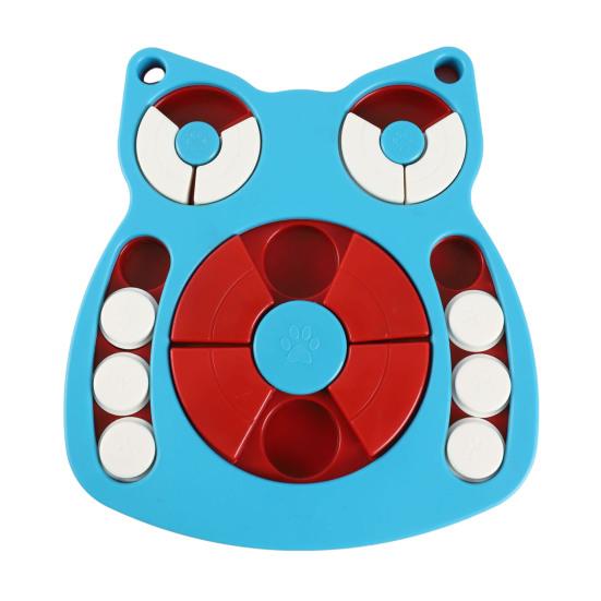 

Интерактивная головоломка для собак, медленная кормушка, умная стимуляция для собак, дозатор лакомств, миска для медленного кормления домашних животных, игрушка для обогащения от скуки A синий