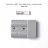 2 Sets Gray Forklift 50A 600V Connectors Plug Bipolar Terminals Adapter Covering Black Gray Pole Shell Caravans