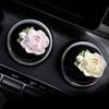 Jasmine Flower Car Perfume Aromatherapy Car Air Conditioner Vent Decoration Diffuser Stone Flower Car Interior Ornament Goddess Style