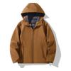 Autumn Winter Lightweight Hooded Soft Shell Jacket, Fashion Warm Jacket for Male Female, Couples Coat Windproof Waterproof Outdoor Business Leisure