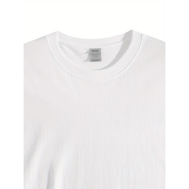 Europäische Größen Herren Schwarz Kurzarm T-Shirt mit Pray Wait Trust God Has A Plan Aufdruck - Lockere Passform Casual T-Shirt, Minimalistisches Design für Sommer Täglich