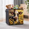 Flowers and Cows 5D Diamond Painting Storage Basket Full Round Drill Mosaic Diamond Embroidery Cross Stitch Kits Home Decor Home Decor