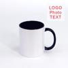 350ML Color Inside Ceramic Cup DIY photo Ceramic mug LOGO Customize Picture gift
