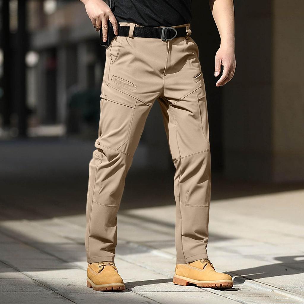 Men's Cargo Pants with Multi-Pockets Breathable Rip- for Outdoor Work and Hiking