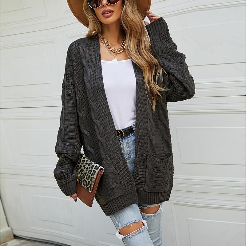 

Женский свитер леопардовый кардиган средней длины свитер XL