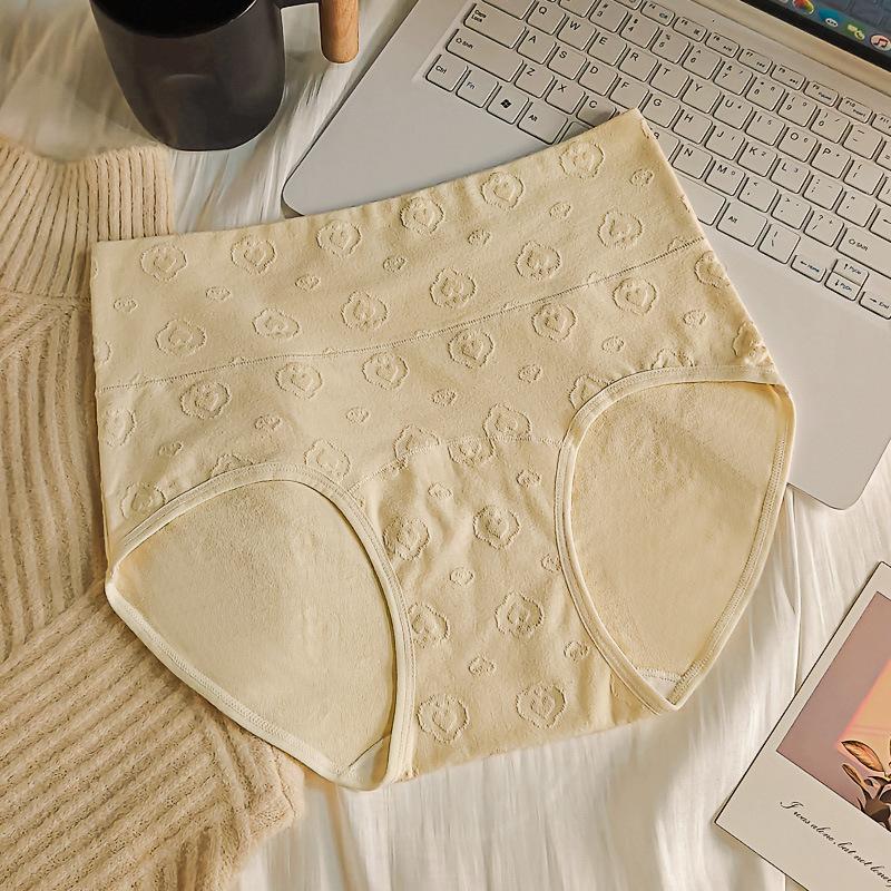 

Жіночі бавовняні труси-трикутники на весну та осінь, з подовженою ластівкою, на повний стегон, з високою талією 4XL тілесний