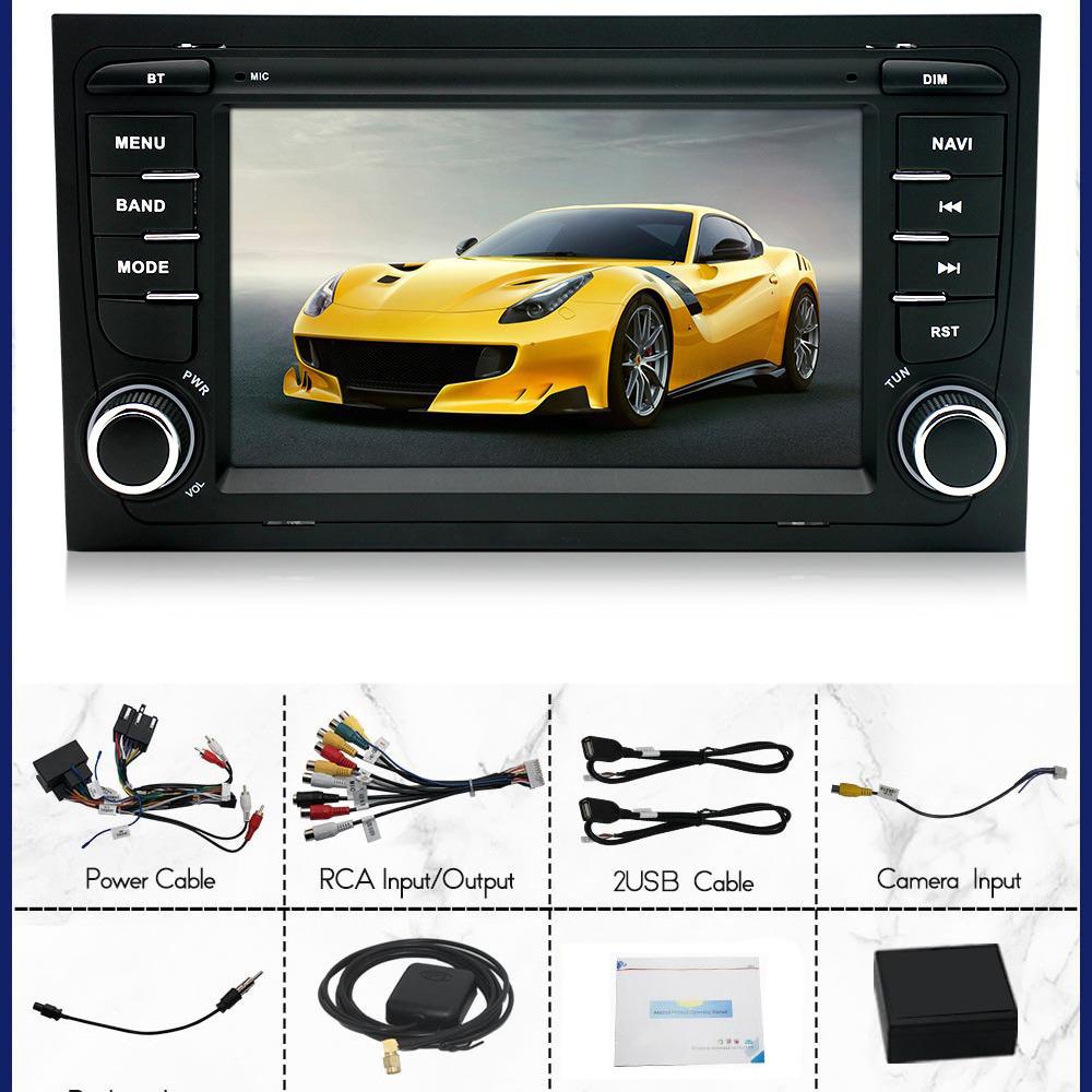 NAVIGUIDE 7'' Touch Screen WIFI For A4 B6 B7 B8 S4 RS4 Car Radio GPS Multimedia Stereo Carplay BT Receiver NO DVD Player