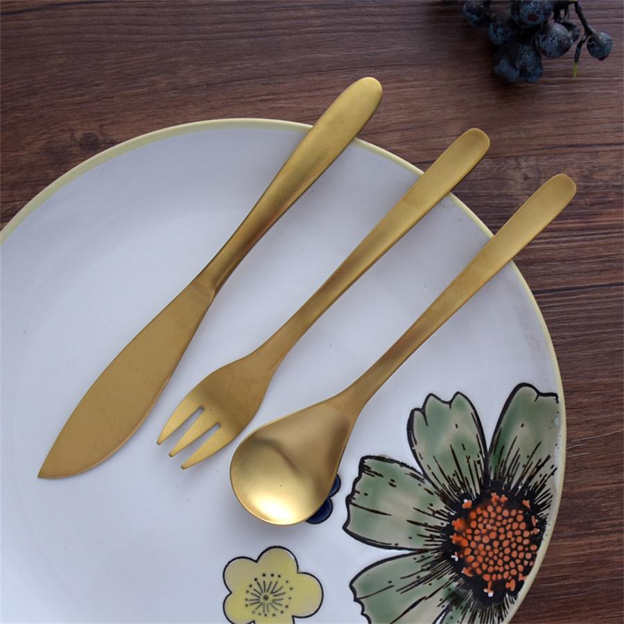 304 Edelstahl Weidenblatt Ins Design Steakmesser Gabel Löffel Westliches Besteck Japanischer Kaffeelöffel Vintage Gold Kuchengabel