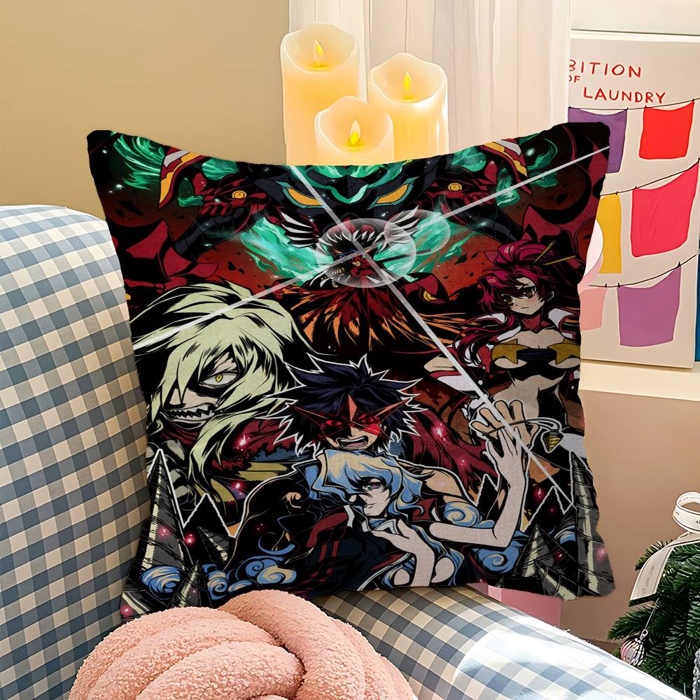 Anime G-Gurren Comics Lagann Pillow Gift Home Office Decoration Pillow Bedroom Sofa Car Cushion CoverPillow Case