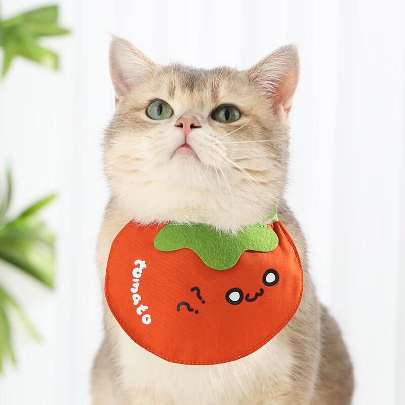 Silver Gradient Cat Scarf Bib - Cute Kitten Accessories for Spring and Autumn