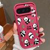 Cute Pandas Pattern Soft Phone Case For Google Pixel 9 Pro XL 8 Pro 8A TPU Matte Shockproof Lens Protection Bumper Cover