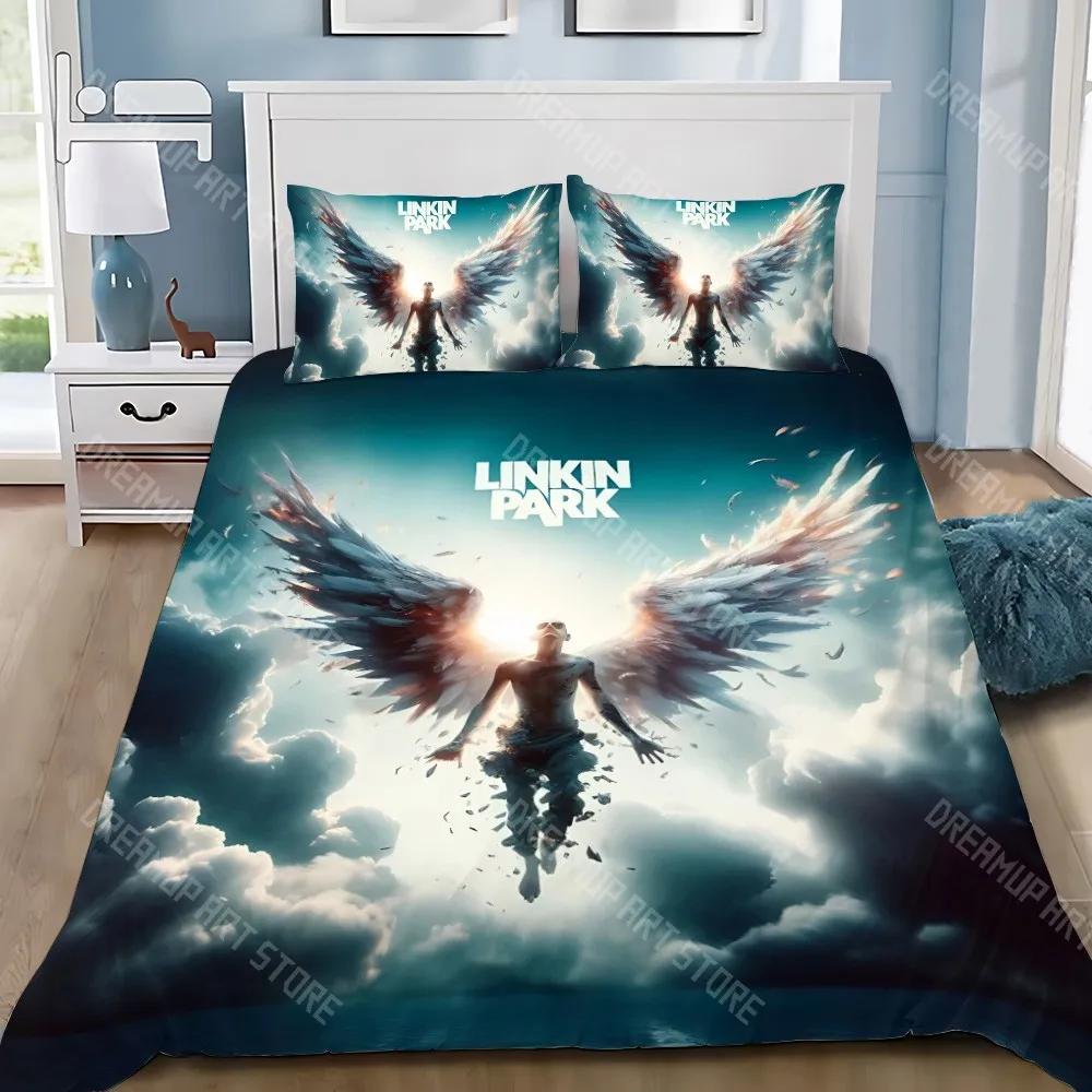 Duvet Cover Pillowcase Bedding Set Famous Rock Band Linkin P-Park Adult Boy Girl Bedroom Decoration Children Gift Single Do