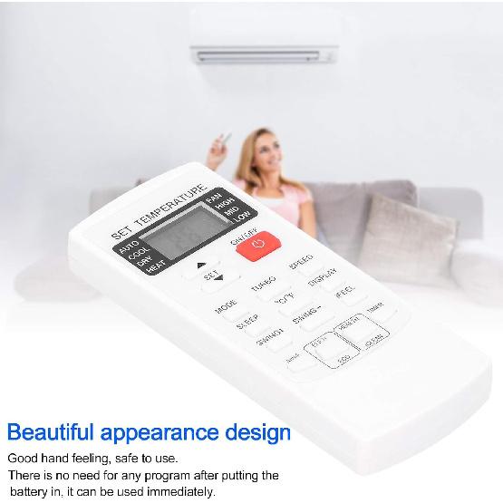 White Air Conditioner Replacement Remote Control,Universal Ac Remote Air Conditioner Remote Mini Split Remote Control for AUX YKR-H/102E