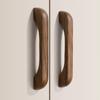 Sturdy Wooden Cabinet Handles Natural Grain Eco-friendly Furniture Pulls for Drawers Dresser Wardrobe Kitchen Decor