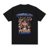 Criminalize Cardio Meme Graphic T Shirt Gym Fitness Vintage Short Sleeve Tshirt Unisex Fashion Hip Hop Cotton Oversized Tshirts