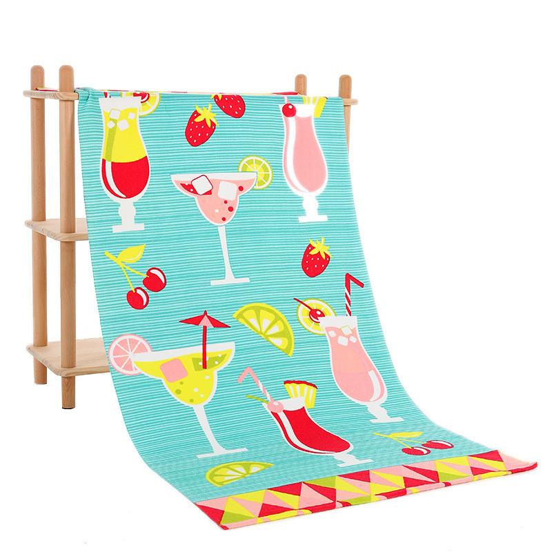 Vibrant Colorful Print Microfiber Bath Towel Ideal For Swimmers And Beach Lovers