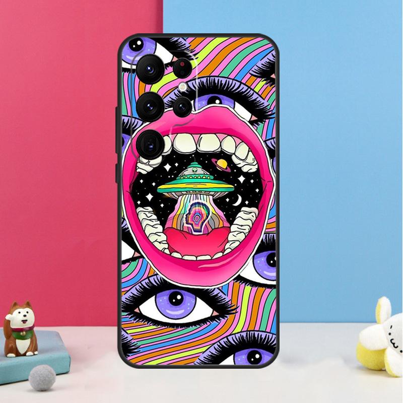 Cute Indie Hippie Case For Samsung Galaxy S26 S25 S24 S20 S21 S22 S23 Ultra S10 Plus S25 FE Back Cover Shell