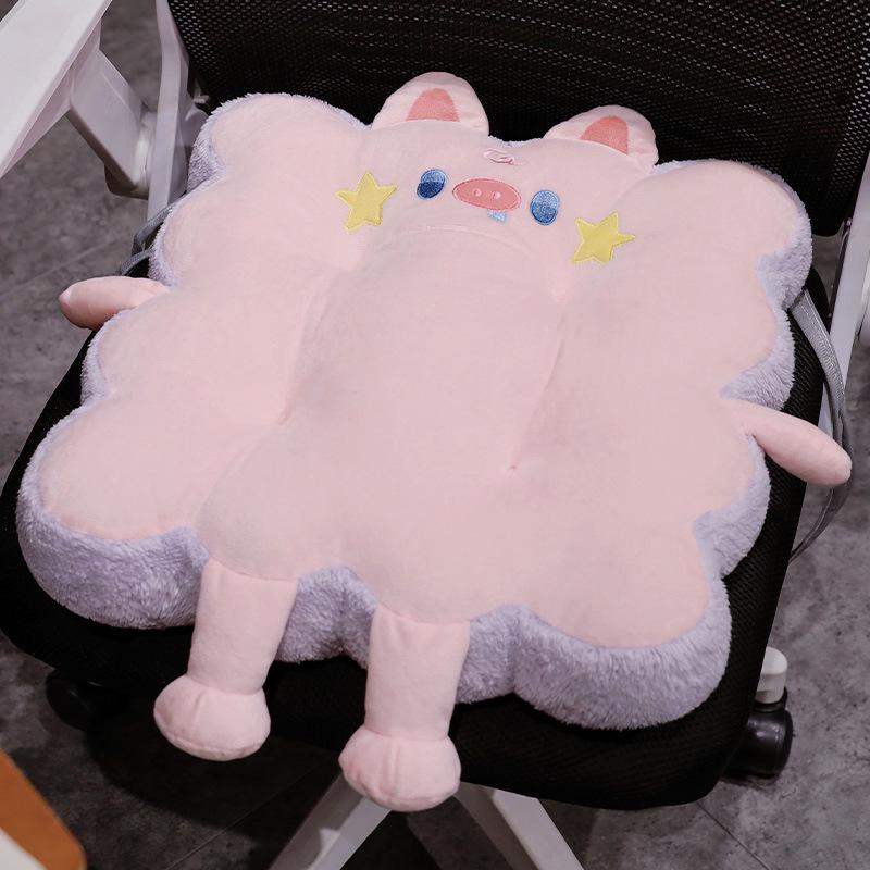 

Милая подушка Petal Raw Edge для офиса, татами, сидячая спинка, протектор талии, подушка для ягодиц 40x40x8cm