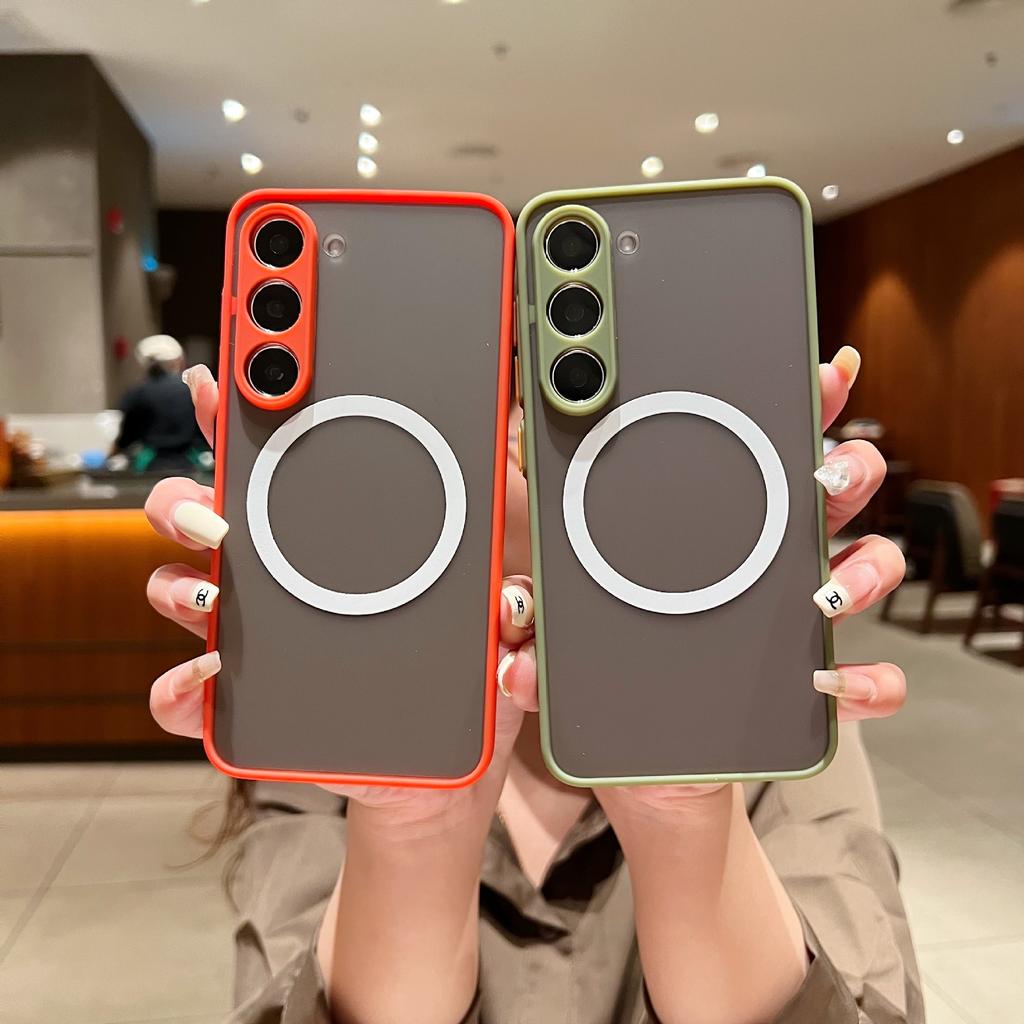 Samsung S23FE Shell  Skin sensitive Magnetic Suction Mobile Phone Case S24U Magnetic Suction Case Samsung S23U Samsung A14 Shell Suitable