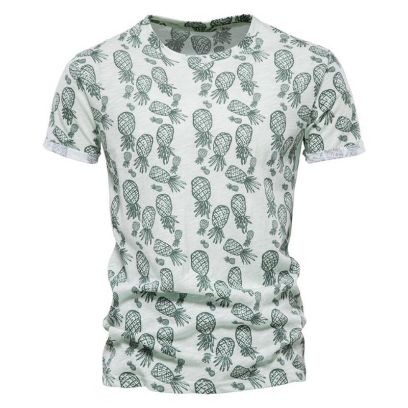 Hawaiian Plant Tropical Jungle 3D Print Casual T-shirt For Men And Women Daily Slim Loose Crew Neck Short Sleeve Summer Top New