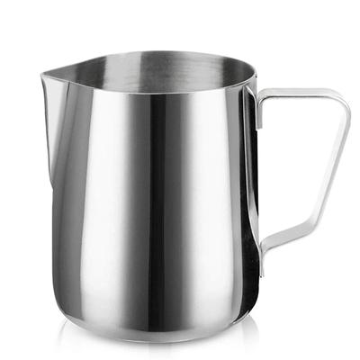 Milk Creamer Frothing Pitcher Stainless Steel, 350/600/1000ml Coffee Cup Jug Latte Espresso Cappuccino Milk Cup Barista