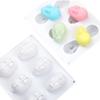 1 Pc Easter 6 Internet Celebrity Rabbit Silicone Mold Holiday Pudding Cake Baking Pan Ice Baking DIY Cake Making Mold