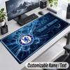 Custom Name Text Mouse Pad Chelsea FC Personalized Desk Pad For Work And Gaming