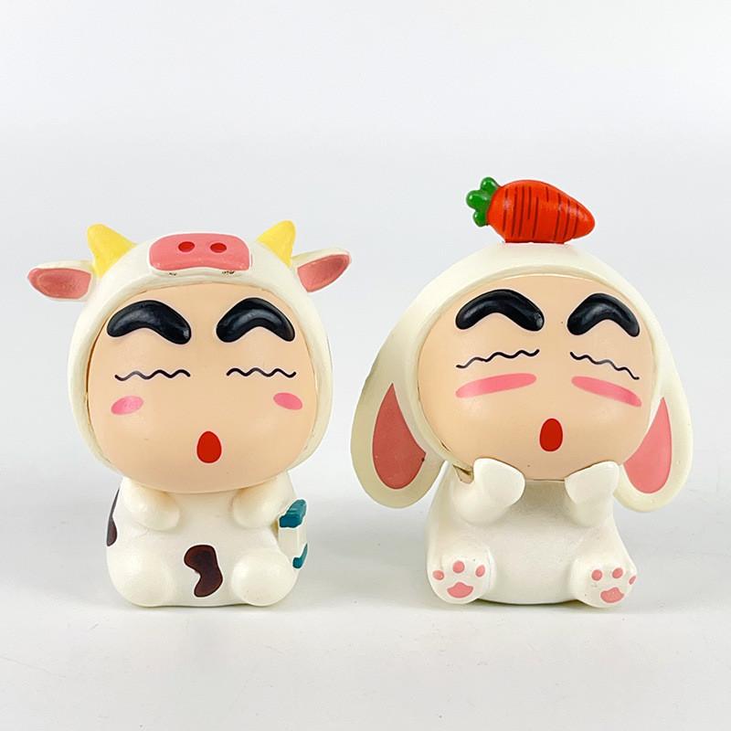 Adorable Pvc Anime Cartoon Crayon Shin-chan Animal Figurines Set Of 12