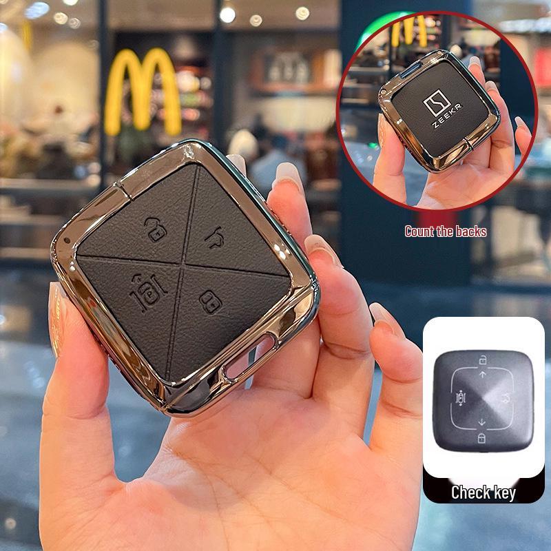 Zeekr 001/007GT/7X/009X Schlüsseletui: Schutz-Metallgehäuse mit Schnalle für Fernbedienung