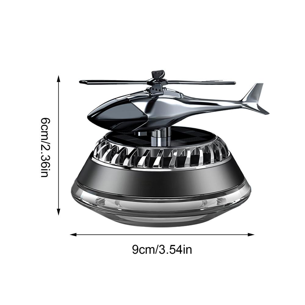Car Air Fresheners Solar Rotating Helicopter Car Decorations Car Fragrance Flavoring Diffuser Perfume Auto Interior Accessories
