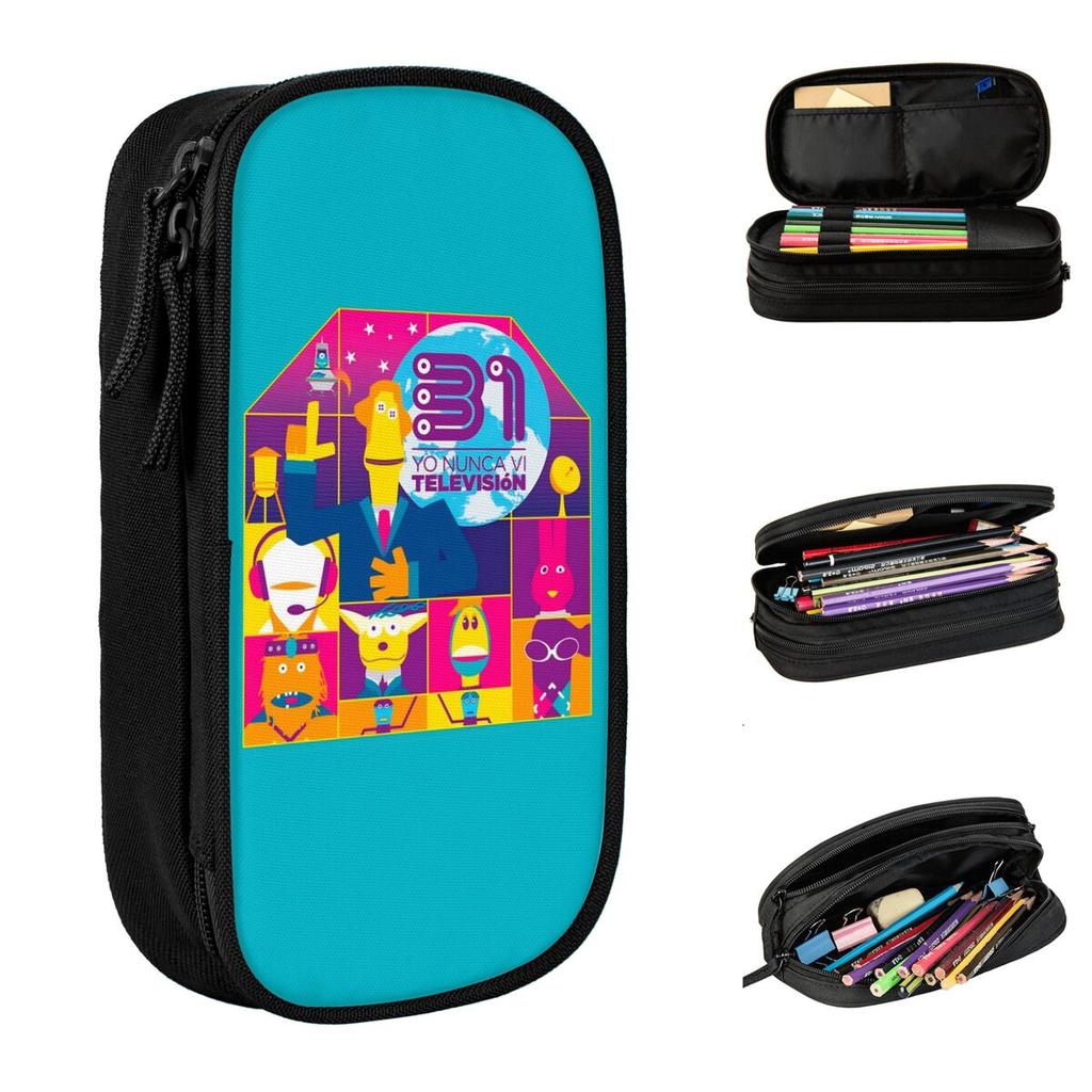 31 Minutos Pencil Case Lovely 31 Minutes Chilean Comedy Pen Holder Bags Student Large Storage Students School Zipper Pencilcases