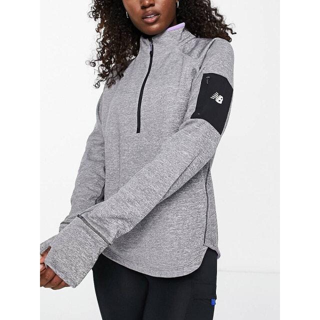 

Черный топ с длинными рукавами на молнии All Terrain 1/2 New Balance